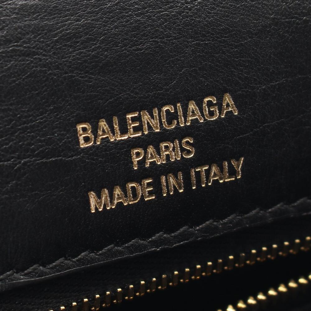 Balenciaga SOFT Shoulder Bag Leather Black - Picture 4 of 8